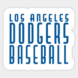 La Dodgers Baseball Sticker